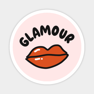 Glamour - Red Lips Magnet